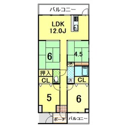 マイシティおおさか４番館の物件間取画像